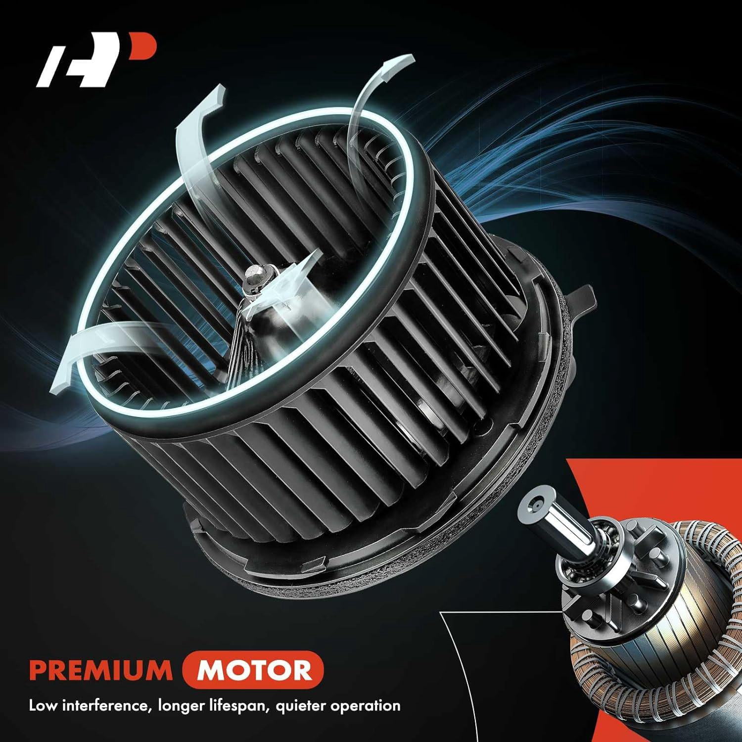 A-Premium Heater Blower Motor, HVAC Blower Motor Resistor, for Nissan Rogue/Sentra Meets OEM