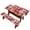 Christmas, variant on Taierverra Halloween Picnic Table Cover with Bench Covers with Elasticity 6ft Pumpkin Bat Ghost Patio Tablecloth, Reusable Waterproof Table Cloth for Camping, Party, Vacation