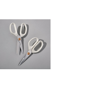 Beautiful 2-piece, White Take Apart All-Purpose Stainless Steel Shears