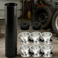 thumbnail image 4 of YWIYIUD 1PC Durable FuelFilter Aluminum Filter Kit compatibility with various fuelLines Automotive Accessories Designed with filter trap 0.5 x 28 thread size and multiple caps, 4 of 8