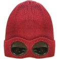 thumbnail image 1 of LinYooLi Women Knit Beanie Skull Hat Slouchy Chunky Cable Warm Soft Thick Cap with Goggles, 1 of 7
