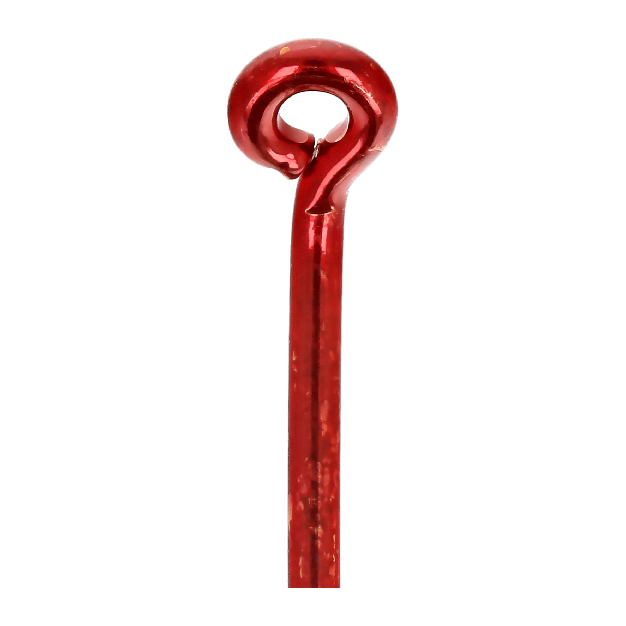 (6 pack) Lazer Sharp L181RGH-4 Baitholder Down Eye Offset Hook, Red, Size 4, 10 Pack