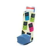 Carbon Fiber Skin Compatible With Ventolin HFA Asthma Inhaler Sticker Design Design Game Kid Color Tile