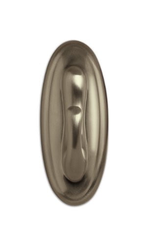 Command Large Traditional Hook, Brushed Nickel, Holds 5 lbs, 1 hook, 2 strips (17053BN-ES)