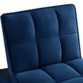thumbnail image 5 of Navy Velvet Chaise Lounge - Modern Design - Living Room - Contemporary Style, 5 of 6