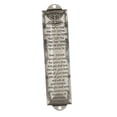 thumbnail image 1 of Puerta Mezuzah, placa Mezuzah, decoración del hogar Mezuzah cubierta Hannukah regalos ornamento Plata antigua, 1 of 9