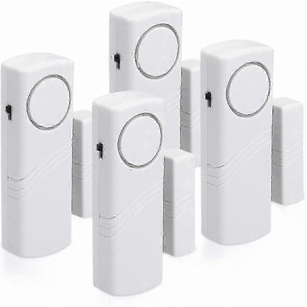 Systen Intuders 4-Pack Magnetic Security Alarms for Doors and Windows, 100dB Home ...