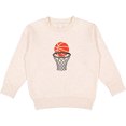 thumbnail image 2 of Inktastic Basketball and Hoop Toddler Sweatshirt, 2 of 4