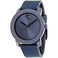 thumbnail image 4 of Movado 3600370 Bold 42MM Men's Blue Leather Watch, 4 of 4