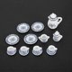 thumbnail image 4 of 15pcs Mini Porcelain Flower Tea Cup Set Doll House Decor Kitchen Miniature Simulation, 4 of 5