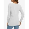 thumbnail image 3 of Long Sleeve T Shirts for Women Loose Fit, Crewneck Womens Long Sleeve Tops Casual Trendy Lightweight Basic Tee Tops, 3 of 6