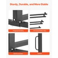thumbnail image 5 of VEVOR Folding Chair Rack, 800 LBS Capacity, Heavy-duty Chair Cart for 84 Chairs/ 12 Tables+42 Chairs, Dual-layer Chair Storage Dolly with Rubber Wheels and Holders, Large Chair Holder, Matte Black, 5 of 10