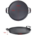 thumbnail image 2 of Plancha redonda de 30 cm para parrillas de carbón Weber 57 cm, sistema de barbacoa Weber Gourmet, Weber One-Touch, pieza de repuesto de plancha de hierro fundido JFHHH pequeña, 2 of 5