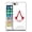 Geometric White, variant on Head Case Designs Officially Licensed Assassin's Creed Legacy Logo Crests Soft Gel Case Compatible with Apple iPhone 15 Plus