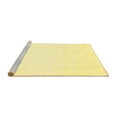 thumbnail image 2 of Ahgly Company Machine Washable Indoor Square Solid Yellow Modern Area Rugs, 6' Square, 2 of 4