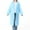 Blue, variant on Pitauce Unisex Reusable Rain Ponchos Drawstring Hooded Rain Coat Lightweight Waterproof Rain Jacket for Adult