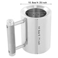 thumbnail image 2 of Heavy Mug 18LB, 10.6oz, 304 Stainless Steel Dumbbell Fitness Sports Heavy Cup, Gym Weighted Mug for Coffee Water Beer, Fitness Water Cup for Home Workout & Strength Training, 2 of 9