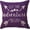 Purple, variant on Adventure Arrow Throw Pillow Covers Mountain Forest Pillowcases 18 x 18 Inch Let The Adventure Begin Decorative Cushion Covers for Cabin/Camper (Black)