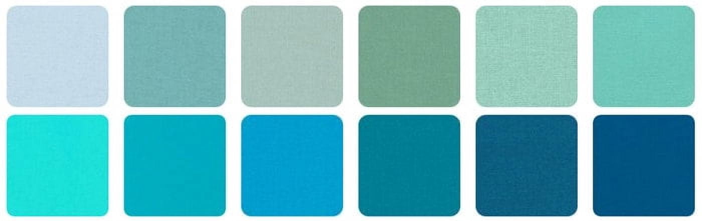 robert kaufman ru-442-40 40 piece strips kona cotton pleasant pastures fabric, 2-1/2"