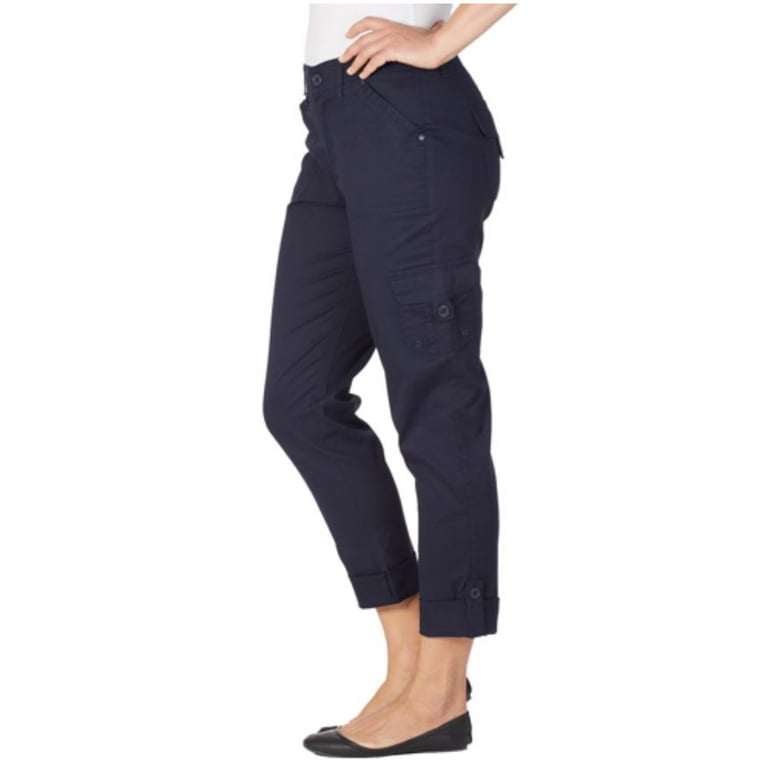 Roll-Tab Hem Stretch Cargo Pants, Pant