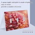 thumbnail image 4 of 2 Gang Light Switch Cover Plate Beautiful Dahlia Flower Wall Plate Decorate Electrical Outlet Cover Plates 4.56”x4.48”, 4 of 8