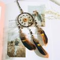 thumbnail image 4 of Decoración Plumas Craft Dream Catcher Net Hecho a mano Dreamcatcher Coche Decoración del hogar, 4 of 6