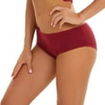 thumbnail image 3 of Menstrual Period Underwear for Women Mid Waist Cotton Full Coverage Briefs Solid Color Underpants Stretch Briefs, 3 of 9