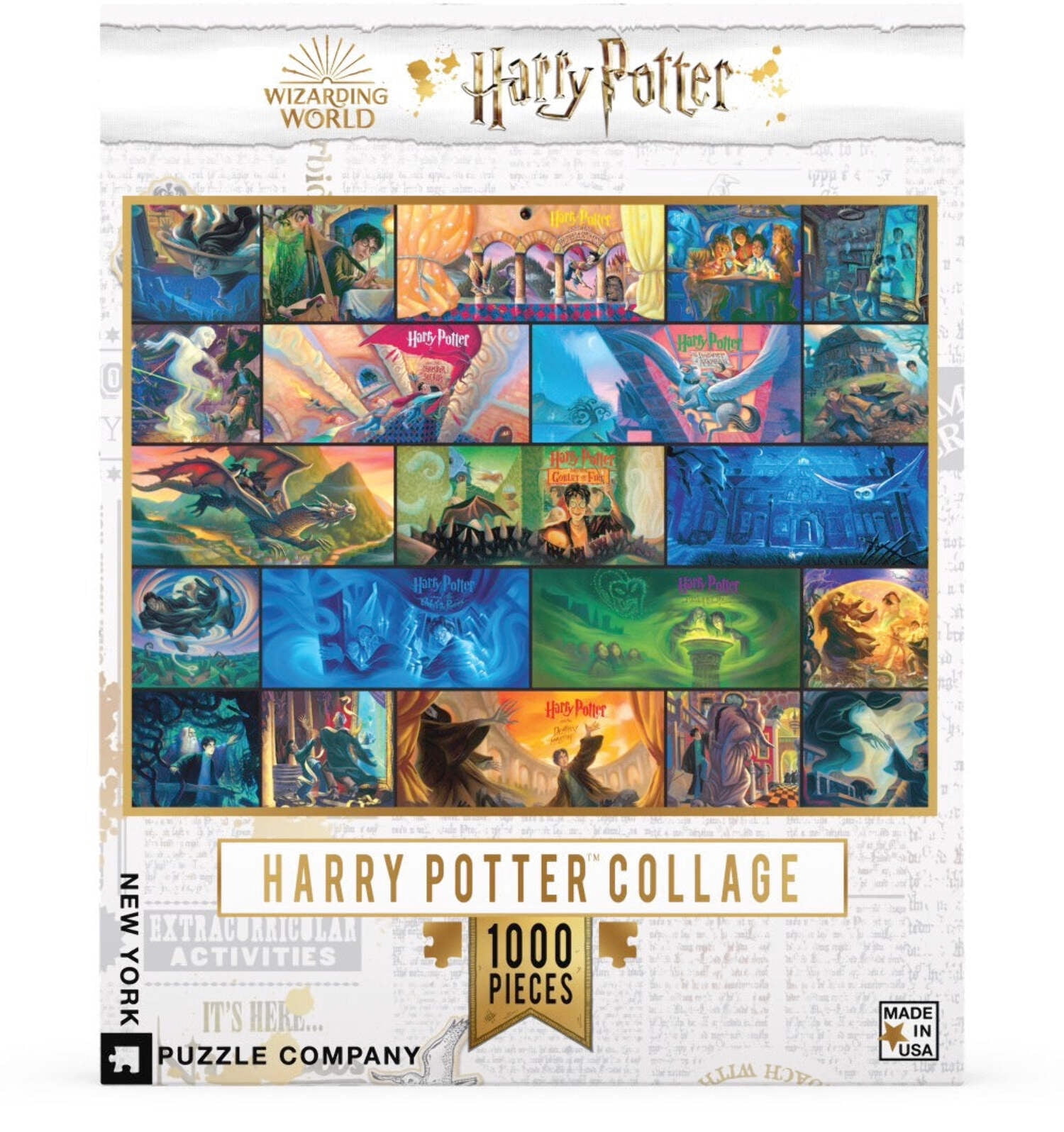 New York Puzzle Company Harry Potter Collage 1000 Piece Jigsaw Puzzle