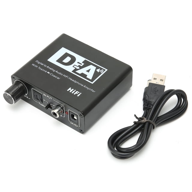 Ccdes Digital To Analog Converter HD AC Digital To Analog L/R Converter With Volume Control For HDTV,Digital To Analog Audio Converter,Digital To Analog Video Converter