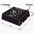 thumbnail image 1 of SIMPSON STRONG TIE CPS4 4x4 Composite Standoff Base, 1 of 1