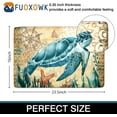 thumbnail image 5 of Fuoxowk Turtle Starfish Bath Mat for Bathroom,Non-Slip Soft Absorbent Coastal Bath Rugs,Cute Bath Mat for Bathroom,Quick Dry Bath Mat for Bathroom Floor,Tub and Shower,Ocean Bathroom Decor 16"x24", 5 of 5