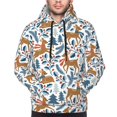 thumbnail image 4 of Hoodies for Men - winter Scarf deer Long Sleeve Comfrt Men'S Fashion Hoodies & Sweatshirts, Sweatshirts for Men Hoodies Pullover Clothing Clothes with Pouch, 4 of 7