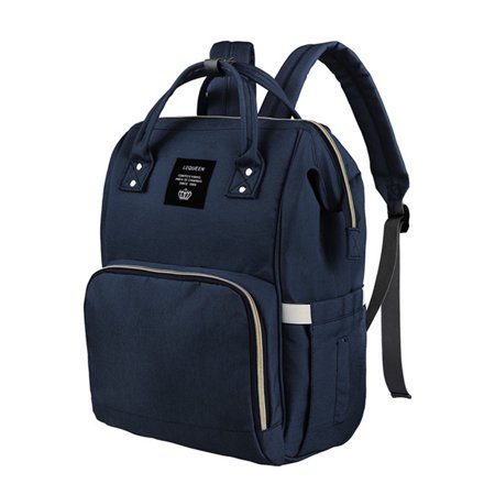 Vbiger Waterproof Large Capacity Adjustable Shoulder Straps Waterproof Inulated Pockets Zipper Pockets Backpack Diaper Bag, Blue