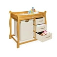 Badger Basket Sleigh Style Changing Table with Hamper & Three Baskets
