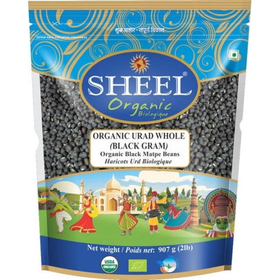 Sheel Organic Black Gram / Urad Whole 2 lbs