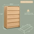 thumbnail image 7 of MIHOVER Modern 5 Drawer Vertical Dresser - 45'' Wood Storage Cabinet with Assembly, Chest of Drawers for Bedroom & Living Room, 7 of 7