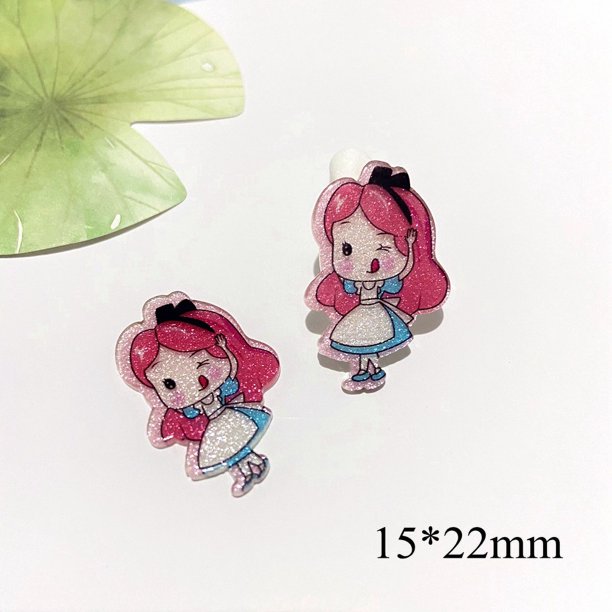 20Pcs Mini Maquillaje El Mercado de Encantos Accesorio Princesa 25,4 mm