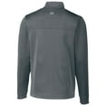 thumbnail image 3 of Men's Cutter & Buck Steel Western Kentucky Hilltoppers Traverse Stripe Quarter-Zip Pullover Top, 3 of 3