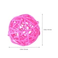 thumbnail image 2 of 15pcs Party Home Decorative Rattan Balls Creative Photo Props (Pink, Rose, Red), 2 of 8