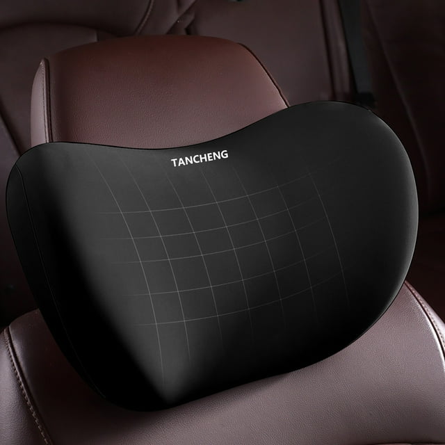 Memory Foam Car Headrest Pillow with Removable Cover, Ergonomic Neck Support for Driver Passenger – Breathable Travel Pillow Relieves Neck Pain on Long Drives and Commutes