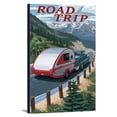 thumbnail image 1 of Road Trip - National Park WPA Sentiment - Lantern Press Artwork (12x18 Gallery Wrapped Stretched Canvas), 1 of 8