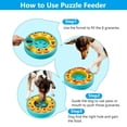 thumbnail image 5 of Interactive Dog Puzzle Feeder Toy, Slow Feeding Treat Dispenser for Dogs & Cats, IQ Training Enrichment Toy for Small, Medium & Large Pets, Non-Slip Slow Feeder Bowl, 5 of 9