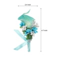 thumbnail image 2 of Boutonniéres de Lirio Unique Bargains 6 Piezas Verde Azul 2,4 x 4,7 pulgadas, 2 of 5