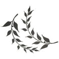 thumbnail image 6 of Set of 3 Ties Iron Leaf Wall Mounted Ornament 30x8cm Black, 6 of 8