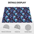 thumbnail image 3 of Honeii Skull Flower Blue print Super Absorbent Coffee Bar Mat Hide Stain Coffee Maker Mat for Countertops Coffee Pot Dish Drying Mat for Kitchen Counter, 3 of 7