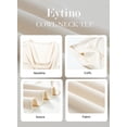 thumbnail image 3 of Eytino Women's Cowl Neck Short Sleeve Top Elegant Dressy Casual Summer Blouse Shirt Solid T-Shirt, 3 of 8
