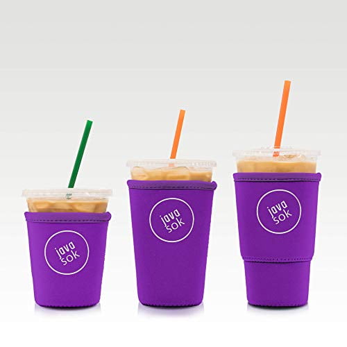 Java Sok Reusable Iced Coffee Cup Insulator Sleeve Neoprene Holder 16-20oz 
