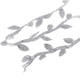 thumbnail image 3 of Carrete de cinta de hojas de olivo de tela de 10 metros para decorar guirnaldas. Plata, 3 of 7