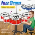thumbnail image 4 of Kit de Batería de Jazz para Niños Pequeños Sturdy Stur Easy Assembly for Family Education, 4 of 7