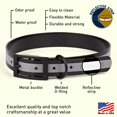 thumbnail image 3 of Dogline - Biothane Translucent Reflective Waterproof Dog Collar Strong Coated Nylon Webbing Black Hardware Odor- Proof High Performance Fits Small Medium Large Dogs (Black: L: 22" - 25" | Width 1"), 3 of 8